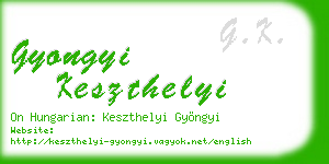gyongyi keszthelyi business card
