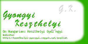 gyongyi keszthelyi business card